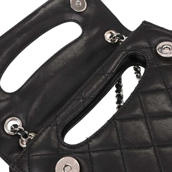 Chanel Black Lambskin Delivery Cutout 2way Handbag 186776 - Picture 7 of 10